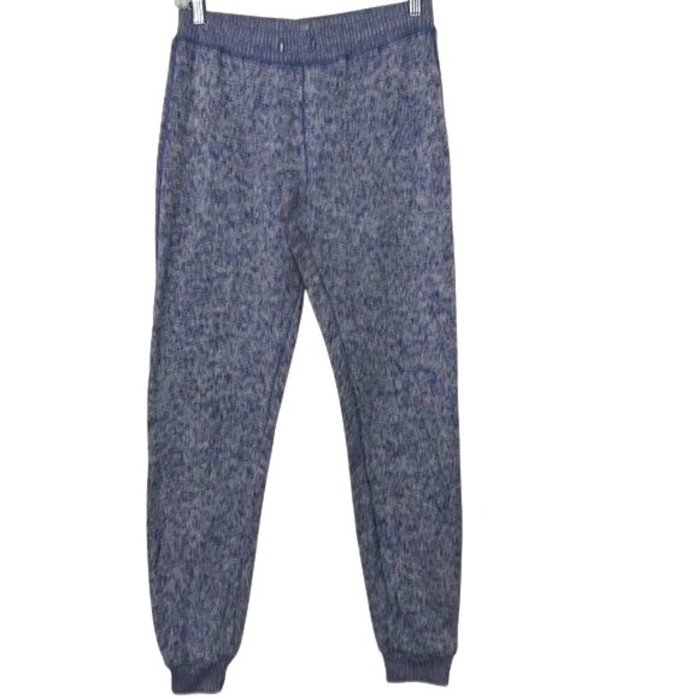 B.B. Jeans Womens Blue Knit Jogger Pants Size L Polyester Elastic Waistband Ribb